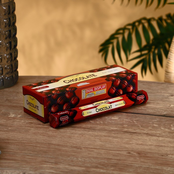 Благовония "Tulasi" 20 аромапалочек Шоколад - Фото 1