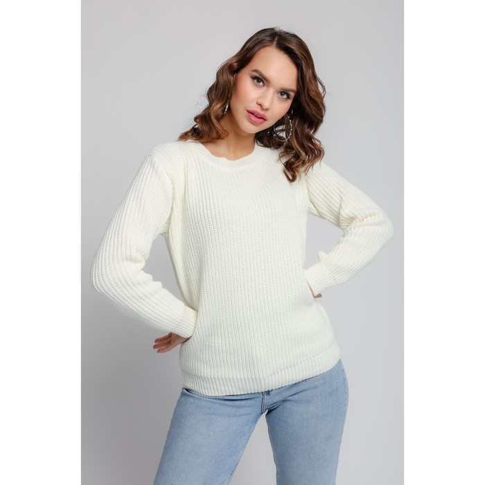 Джемпер женский, размер 54-56, цвет молочный 58680
