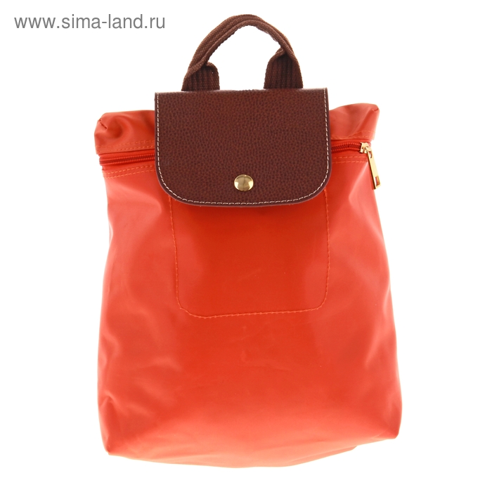 Сумка-рюкзак молодежный "Находка" 1 отдел, регулируемые лямки, цвет оранжевый - Фото 1