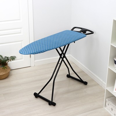 Доска гладильная NIKA SPORT, рабочая поверхность 122×42 см, с колёсиками, регулируемая высота до 90 см