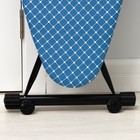 Доска гладильная NIKA SPORT, рабочая поверхность 122×42 см, с колёсиками, регулируемая высота до 90 см - Фото 6