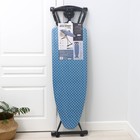 Доска гладильная NIKA SPORT, рабочая поверхность 122×42 см, с колёсиками, регулируемая высота до 90 см - Фото 10