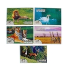Альбом для рисования А4, 32 листа на гребне «Животный мир», обложка картон 230 г/м2, выборочный лак, блок офсет 100 г/м2, 5 видов, МИКС - Фото 1