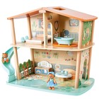 Домик кукольный Hape «Дом в джунглях семьи тигров», двухэтажный, с фигурками и мебелью - фото 109912953