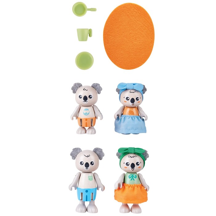Игрушки фигурки животных «Семья коал», 4 предмета - фото 1912799997