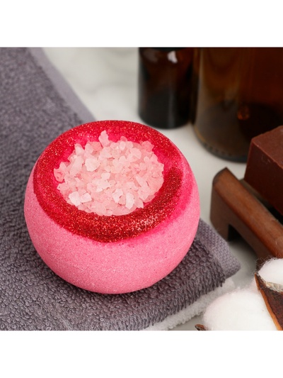 Бомбочка для ванны с солью "Малина", 150 г