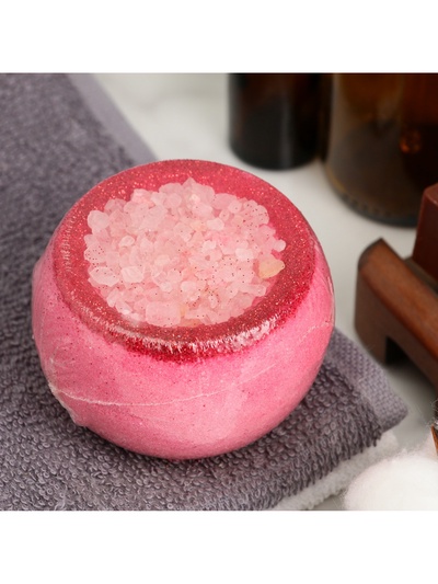 Бомбочка для ванны с солью "Малина", 150 г