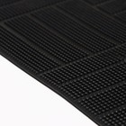 Коврик придверный резиновый «Паркет», 40×60 см, цвет чёрный - Фото 5