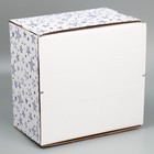 Коробка для торта с окном, кондитерская упаковка «Звёзды» 30 х 30 х 19 см (комплект 5 шт) - фото 21919930