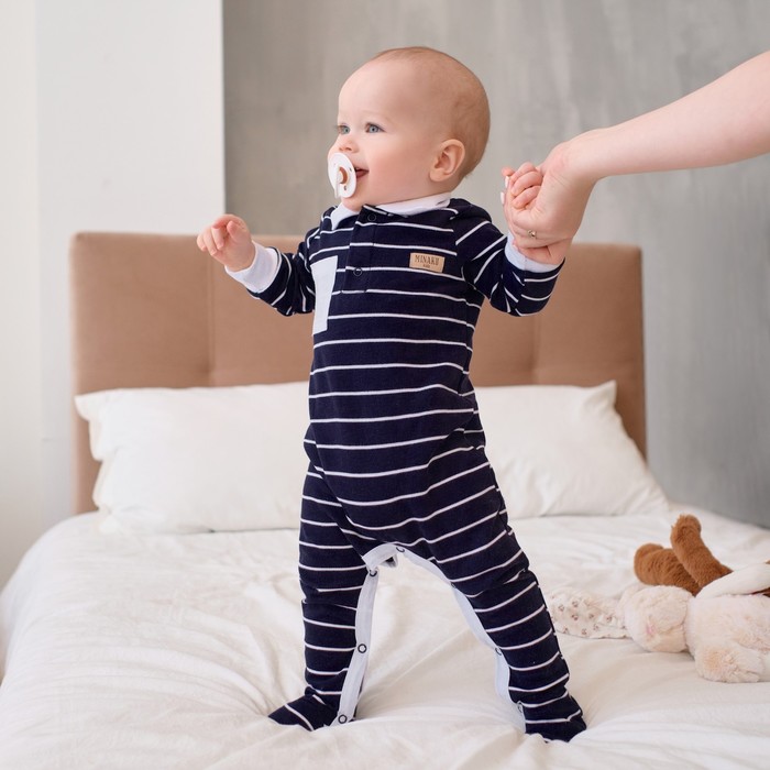 Комбинезон детский MINAKU, цвет синий, рост 68-74 см - Фото 1