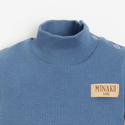 Боди-водолазка детская MINAKU, синее, рост 62-68 см