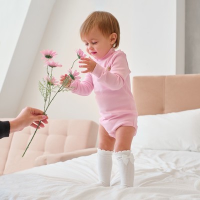 Боди-водолазка детская MINAKU, пудровое, рост 62-68 см