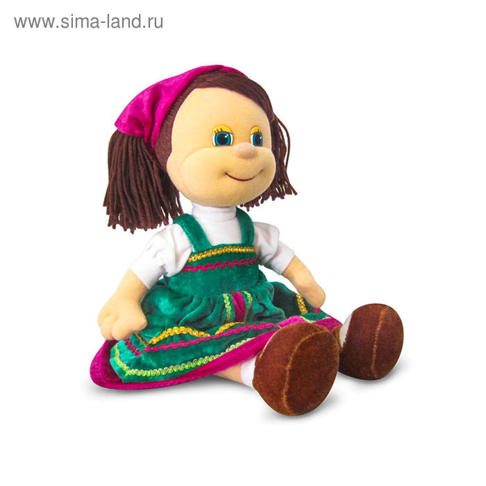 Мягкая игрушка «Кукла Алёнушка в русском сарафане» музыкальная - Фото 1