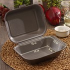 Ланч - бокс для бенто-торта и бургера, 19×15×7 см, полистирол, чёрный - Фото 2