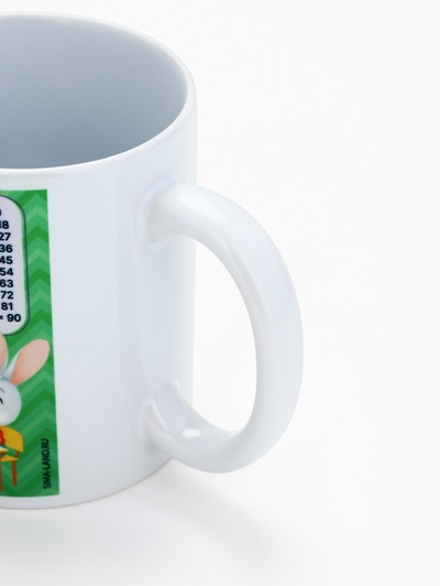 Кружка чайная керамическая «Таблица умножения», 320 мл