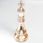 Сувенир керамика "Шахматная фигура. Король" золото 25х8,2х8,2 см - фото 6758167