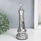 Сувенир керамика "Шахматная фигура. Король" серебро 25х8,2х8,2 см - Фото 1