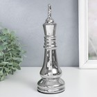 Сувенир керамика "Шахматная фигура. Король" серебро 25х8,2х8,2 см - Фото 2