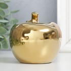 Фигурка керамика «Золотое яблоко с листочком», 9.5×10.5×9.5 см - Фото 4