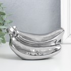 Фигурка керамика «Связка бананов», под серебро, 9×17×7.5 см - Фото 2