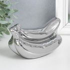 Фигурка керамика «Связка бананов», под серебро, 9×17×7.5 см - Фото 3