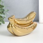 Сувенир керамика "Связка бананов" золото 9х17х7,5 см - фото 6758205