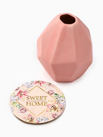 Ваза для цветов и подставка Sweet home, 9×7×7 см