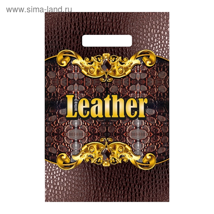 Пакет "Коричневая кожа", 30 мкм - Фото 1