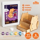 Роспись по дереву «Сова», органайзер для хранения канцелярии - фото 21920971