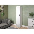 Шкаф – пенал «Клик Мебель. Мико», с полками, 440×420×2050 мм, цвет белый бриллиант/бетон - Фото 1