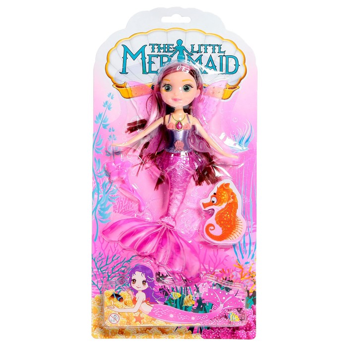 Кукла сказочная «Волшебная русалка» с аксессуарами, МИКС 58711