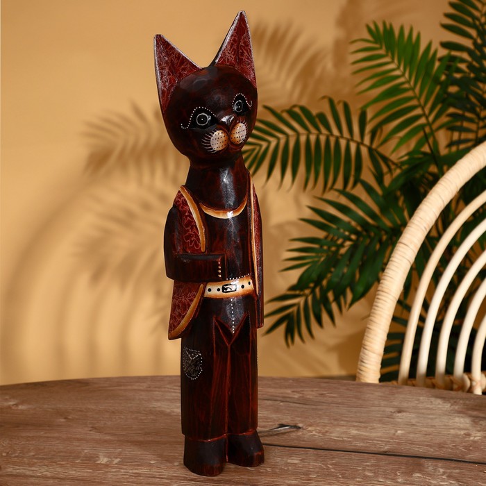 Сувенир «Кошка», 50 см, дерево албезия - Фото 1