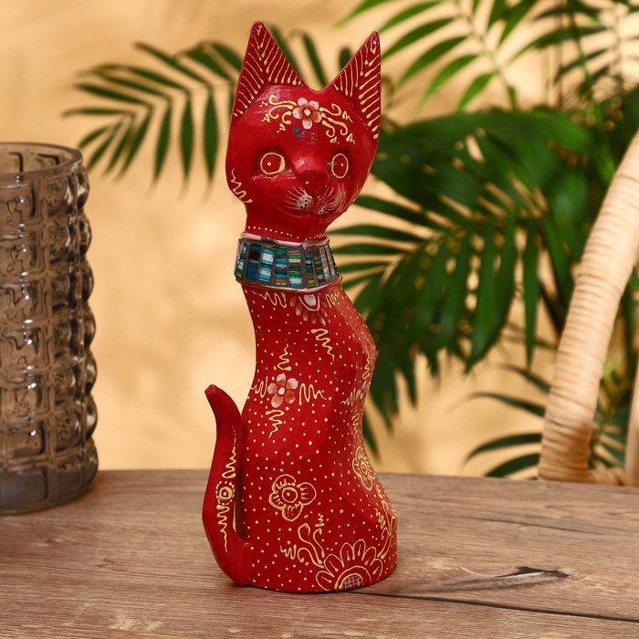 Сувенир "Кошка" албезия 30 см - Фото 1