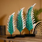 Интерьерный декор "Листья" албезия (набор 3 шт) 60,50 и 40 см - фото 319172345