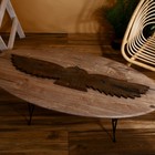 Панно "Парящая сова" албезия 100 см - фото 805148335