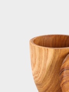 Кружка с крышкой, 11×8.5×10.5 см, тиковое дерево - Фото 4