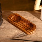 Баночки для специй «Соль, перец», 17×7×6 см, тиковое дерево - Фото 3