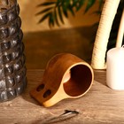 Кружка, 8×8×12 см, тиковое дерево - Фото 2