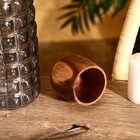 Стакан, 8×8×8 см, тиковое дерево - Фото 2