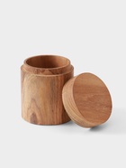 Баночка для приправы, 7×7×9 см, тиковое дерево - Фото 2