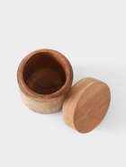 Баночка для приправы, 7×7×9 см, тиковое дерево - Фото 3