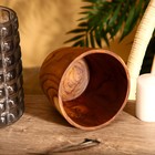 Стакан, 15×15×12 см, тиковое дерево - Фото 2