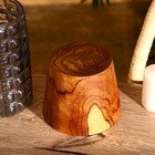 Стакан, 15×15×12 см, тиковое дерево - Фото 3