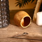 Стакан, 10×10×9 см, тиковое дерево - Фото 2