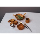 Стакан, 10×10×9 см, тиковое дерево - Фото 4