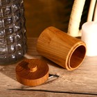 Баночка, 8×8×12 см, тиковое дерево - Фото 3