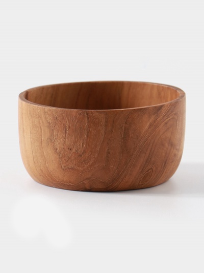 Миска, 10×10×5 см, тиковое дерево