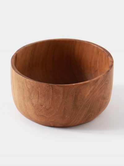 Миска, 10×10×5 см, тиковое дерево