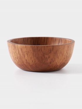 Миска, 10×10×4 см, тиковое дерево