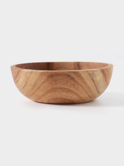 Миска, 12×12×4 см, тиковое дерево